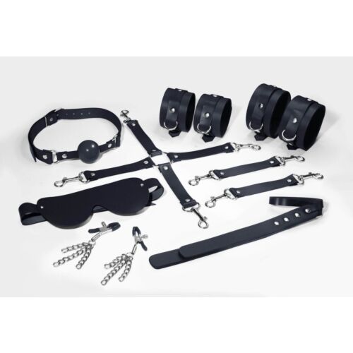 Шкіряний БДСМ-набір з 7 предметів Kit7