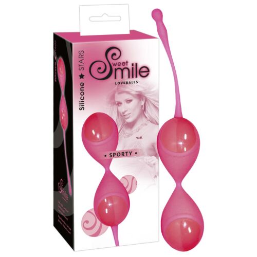Пара вагінальних кульок SMILE SPORTY рожевий неон