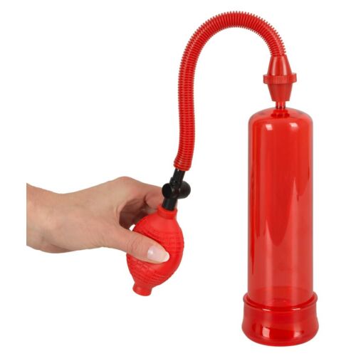 Вакуумна помпа для тренування пеніса Bang червона