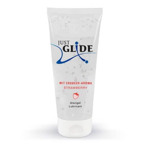 Інтимний лубрикант на водній основі Glide полуниця 200мл