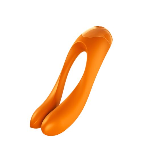 Універсальний міні вібратор Satisfyer Candy Cane помаранчевий