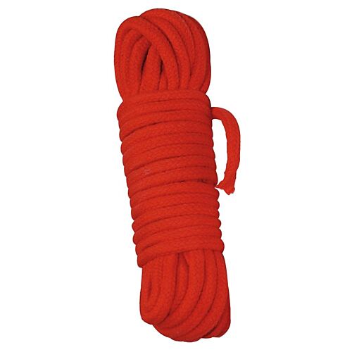 Червона бондажна мотузка з бавовни 10м
