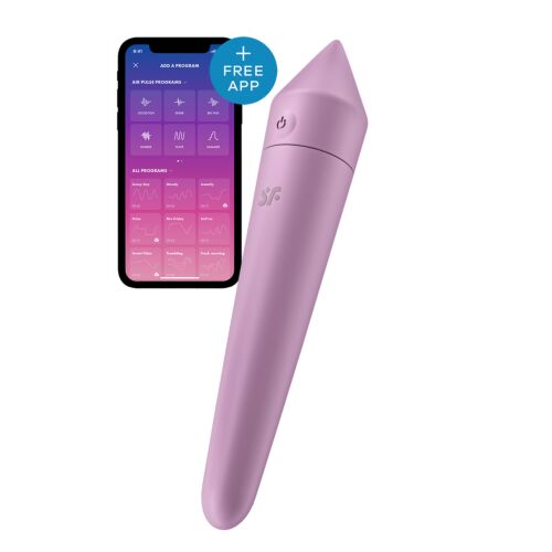 Потужна віброкуля з функцією керування смартфоном Satisfyer Ultra Power Bullet 8, бузковий