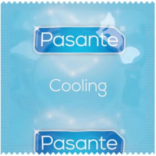 Охолоджуючий презерватив Pasante Cooling з ребристою поверхнею 1шт