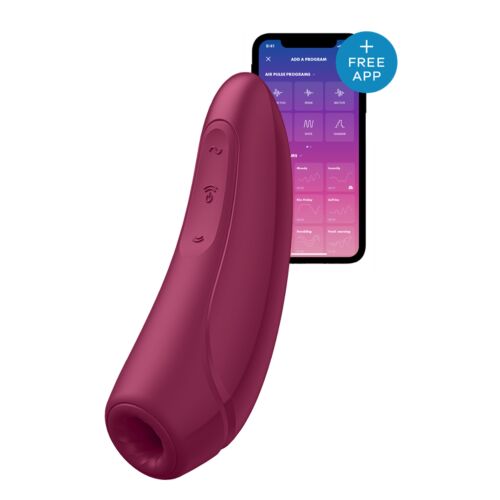 Безконтактний стимулятор клітора Satisfyer Curvy 1+ бордовий