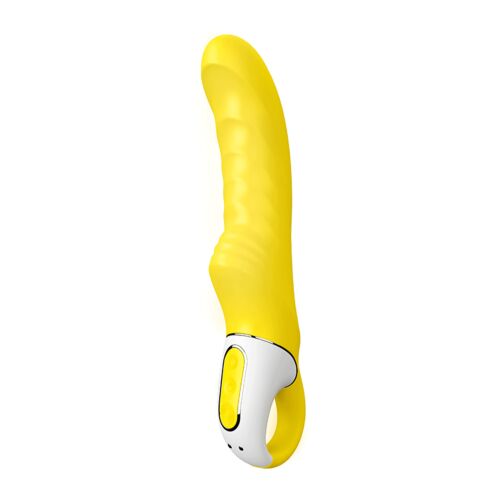 Вібратор для стимуляції точки G з ребристою структурою Satisfyer Yummy Sunshine, жовтий