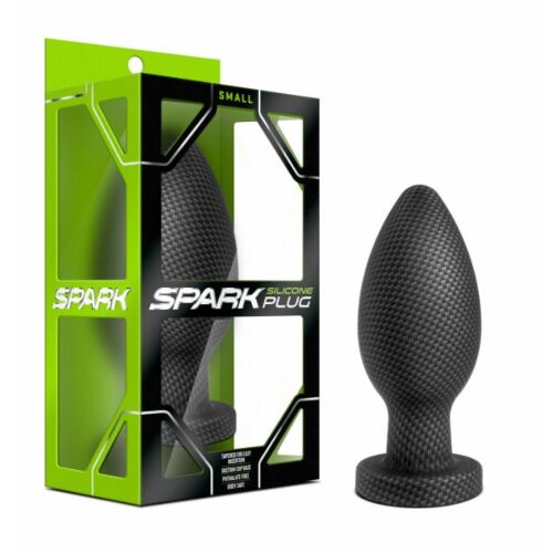 Анальна пробка силікон BLUSH SPARK SILICONE PLUG SMALL CARBON FIBER