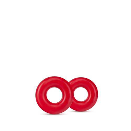 Набір ерекційних кілець STAY HARD Donut RINGS OVERSIZED RED