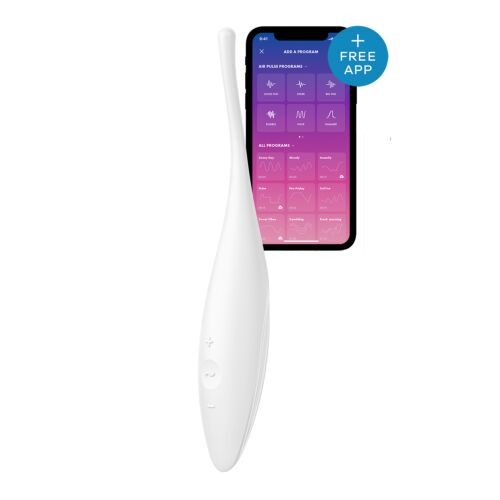 Вібратор-смарт із цілеспрямованою стимуляцією Satisfyer Twirling Joy, білий