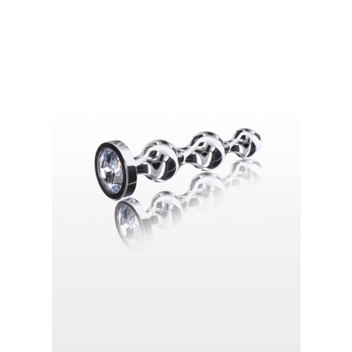 Анальна ялинка металева із кристалом Toy Joy Diamond Star Beads, Small