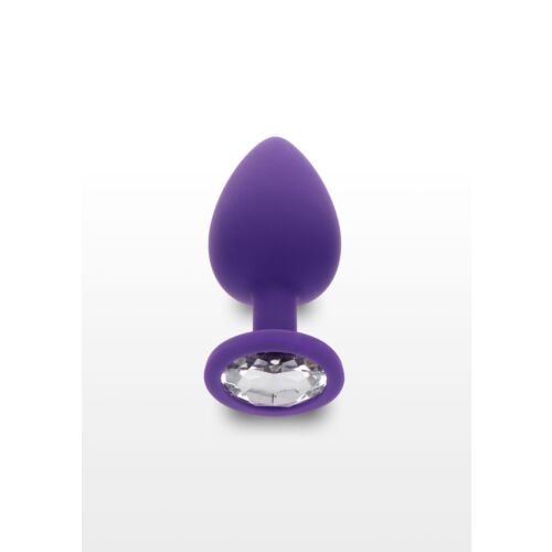 Анальна пробка з кристалом Toy Joy Diamond Booty Jewel, фіолетовий, Large
