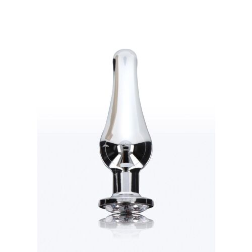 Анальна пробка із кристалом Toy Joy Diamond Bum Bijou, сріблястий, Small