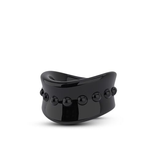 Ерекційна насадка Stay Hard Beef Ball Stretcher чорна, 5 см