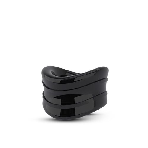 Ерекційна насадка Stay Hard Beef Ball Stretcher Snug чорна, 3.8 см