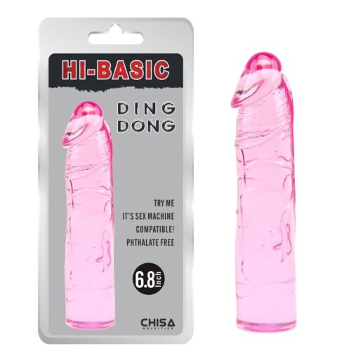 Фаллоімітатор гелевий Chisa Hi-Basic Ding Dong, рожевий