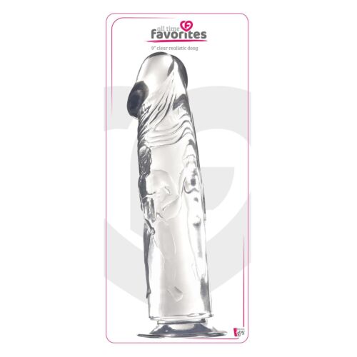 Прозорий фалоімітатор Dream Toys ALL TIME FAVORITES 9INCH CLEAR DONG