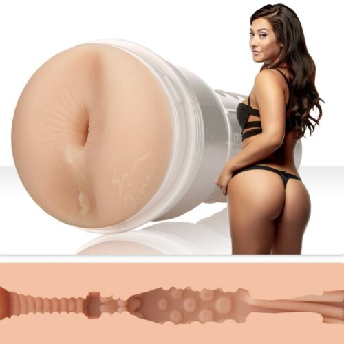 Мастурбатор анус у колбі Fleshlight Eva Lovia кібершкіра, бежевий