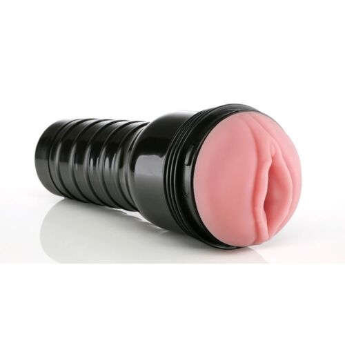Мастурбатор вагіну в колбі Pink Lady Destroya Fleshlight, рельєфний, кібершкіра, бежевий