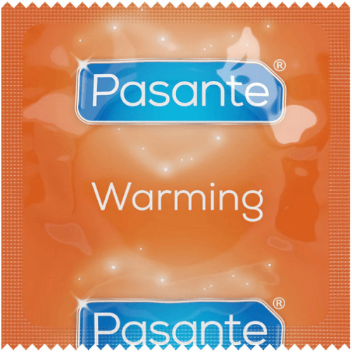 Ребристий презерватив Pasante Warming із зігріваючою змазкою  1шт