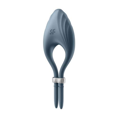 Регульована ерекційна каблучка з вібрацією SATISFYER DUELIST DARK синій