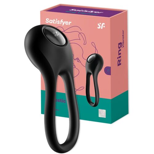 Ерекційне віброкільце Satisfyer Majestic Duo, чорний