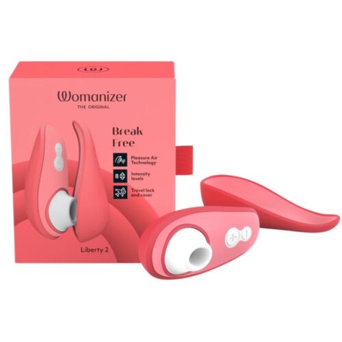 Вакуумний кліторальний вібратор Womanizer Liberty 2 Vibrant Rose, рожевий