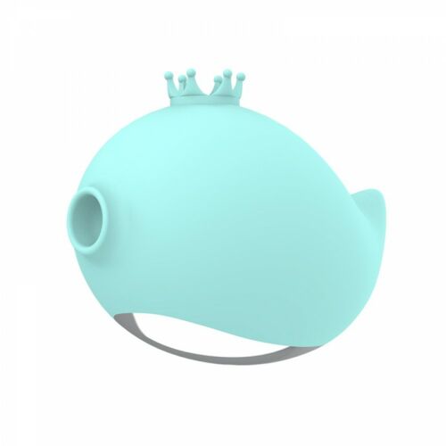 Вакуумний стимулятор клітора RACHEL Vibrating & Sucking Fish USB 9 functions, Blue