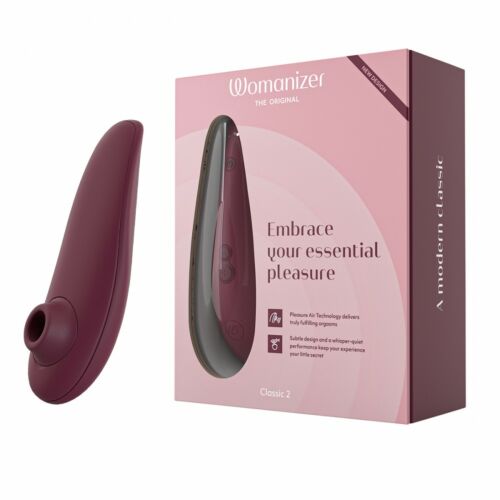 Кліторальний вакуумний стимулятор Womanizer Classic 2 бордовий