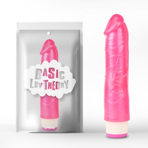 Вібратор універсальний на батарейках Chisa Basic Luv Theory Sexy Whopper 20.2см, рожевий