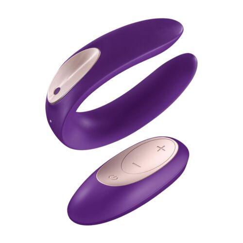 Вібромасажер для пар Satisfyer Partner Plus Remote Couple's, фіолетовий