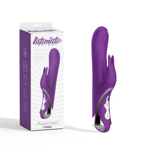 Вібратор-кролик Chisa Intimate Melody Missile Rabbit, фіолетовий