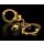 Металеві наручники золотого кольору для бдсм ігор Фетиш