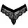 Чорні жіночі труси з ланцюжком ззаду Cottelli