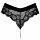 Чорні жіночі труси з ланцюжком ззаду Cottelli