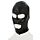 Латексна бдсм-маска з отворами чорна