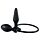 Анальна пробка на присосці з накачуванням You2Toys True Black чорна, 15 см х 4-10 см