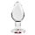 Скляна анальна пробка ADAM ET EVE RED HEART GEM GLASS PLUG LARGE