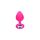 Анальна пробка Toy Joy Diamond Booty Jewel з каменем, рожевий, Medium