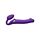 Безремневий страпон з вібрацією, Strap On Me-Strapless Vibrating, фіолетовий, 19 х 3.7 см