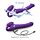 Безремневий страпон з вібрацією, Strap On Me-Strapless Vibrating, фіолетовий, 19 х 3.7 см