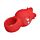 Вібро-насадка на пальчик з usb-зарядкою Червона квітка