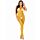 Довга сукня Leg Avenue у велику сітку, жовту, One size
