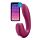 Подвійний смарт вібратор із вакуумною стимуляцією Satisfyer Sunray Connect App Berry бордовий