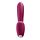 Подвійний смарт вібратор із вакуумною стимуляцією Satisfyer Sunray Connect App Berry бордовий