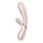 Подвійний смарт вібратор з функцією нагріву Satisfyer Hot Lover, нюдовий