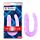 Фалоімітатор подвійний Chisa Hi-Rubber 13 Inch Dildo, фіолетовий