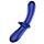 Фалоімітатор подвійний зі скла Satisfyer Double Crystal, синій