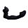 Масажер простати рельєфний Chisa Black Mont Avatar Dildo з вібрацією, чорний