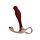 Масажер простати рельєфний, S, Zini Janus Lamp Iron бордовий, 10.4 х 2.2 см