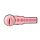 Мастурбатор вагіну в колбі Pink Lady Destroya Fleshlight, рельєфний, кібершкіра, бежевий